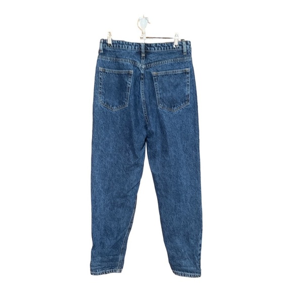Pretty Little Thing Dark Wash Mom Jeans Size 6 - Picture 3 of 7
